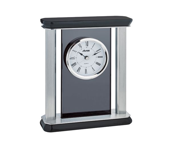 HORLOGE DE TABLE RÉSINE ET ACIER HORLOGE DE TABLE RÉSINE ET ACIER